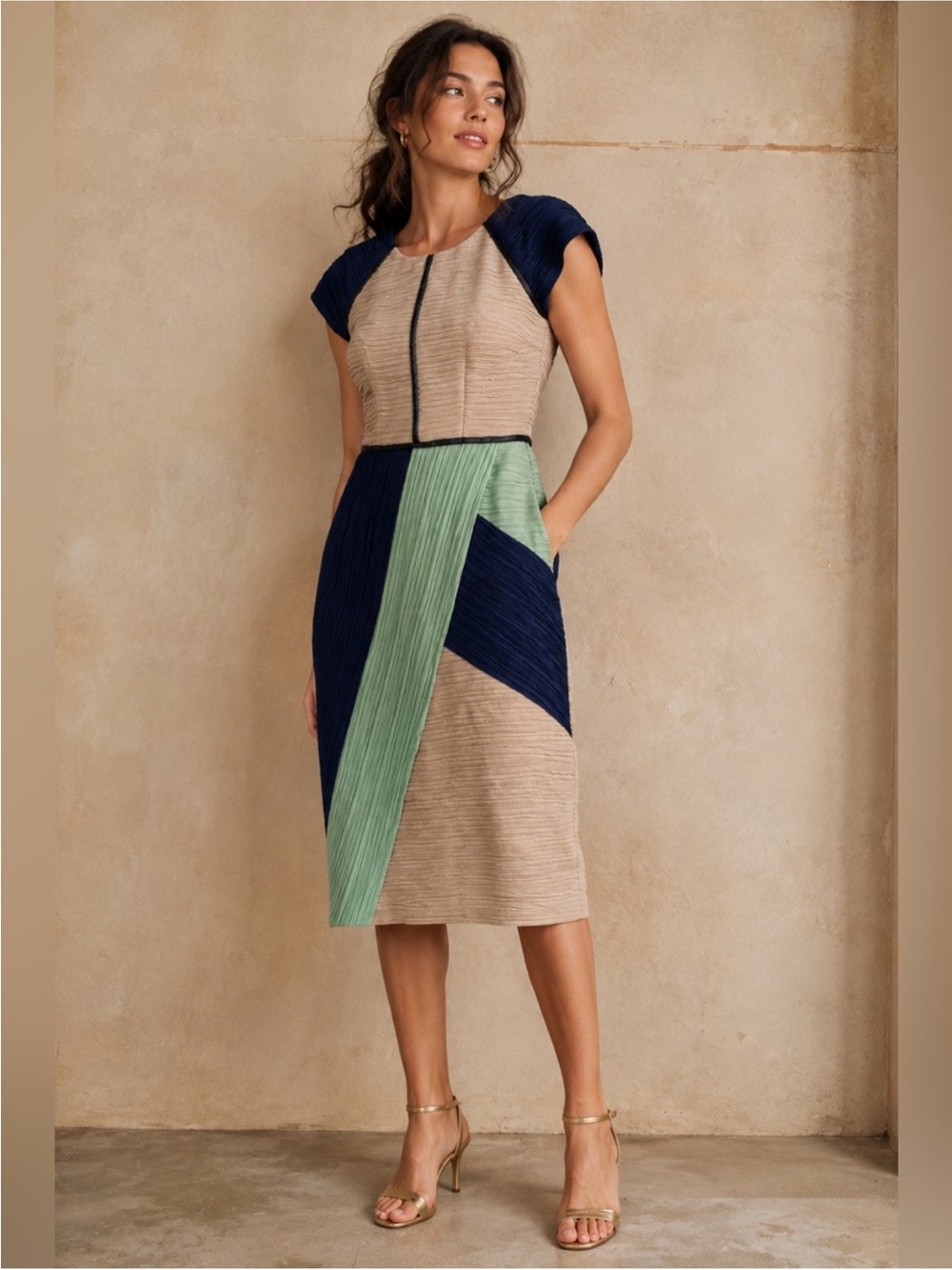 Anthropologie Maeve Danita Color Block Dress